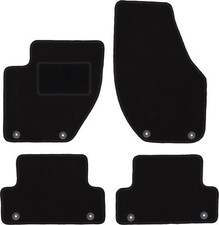 Schwarze Velours-Fußmatten