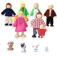 Puppenhaus Figuren, Holz, 11