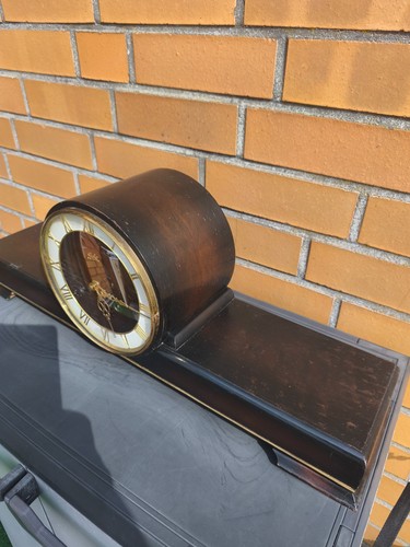 Holz vintage kaminuhr - vintage, tischuhr