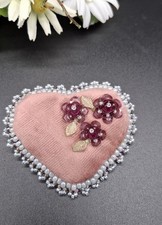 Brosche Herz ca. 7cm x 6,5cm