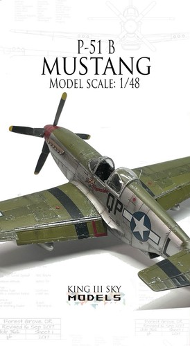 51b mustang modellbausatz - p-51b,