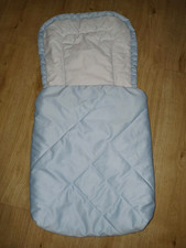 Hesba Duo Fußsack Sitzauflage hellblau dots Kinderwagen Top Zustand