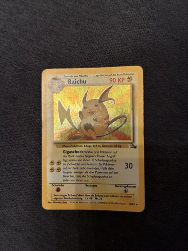 Pokémon raichu holo - raichu, 14/62