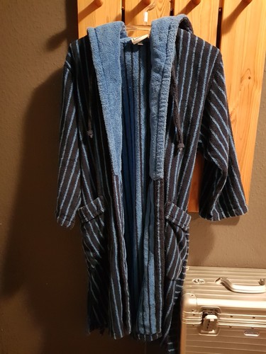 Frottier cawo bademantel blau - frottier,