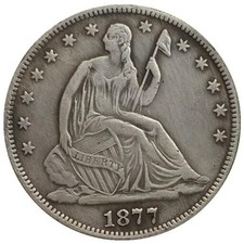 1877-CC Seated Liberty Silver