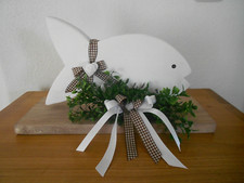 Kommunion Konfirmation Firmung Christusfisch Fisch Deko Holz für Tisch Kommode