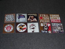 10 VERSCHIEDENE  AUFKLEBER VON USP , ULTRAS ST.PAULI   " NEU "
