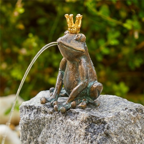 Bronzefigur froschkönig - bronzefigur,