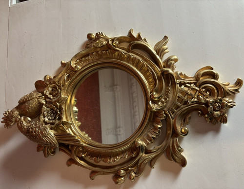 Ovaler wandspiegel goldfarben - ovaler,