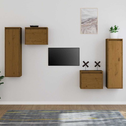 Schrank 4tlg massivholz - tv,