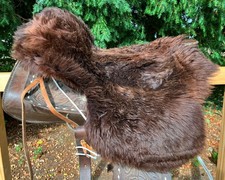 Lammfell Sattelbezug