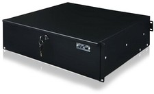 RACKSCHUBLADE 3HE/19" AUSZIEHBAR SCHLOSS METALL DJ PA STUDIO MIXER CASE RACK  