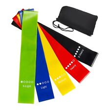 Fitnessbänder 5er Set Widerstandsbänder Yoga Pilates Gymnastik Training Latex