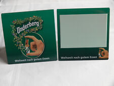 Underberg Tischaufsteller Metall / Blech Schild Reklame