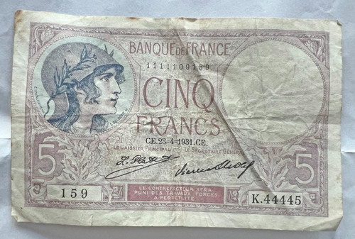 Frankreich francs violett - frankreich,, francs,