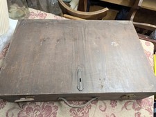 Antiker Holz-Reisekoffer mit