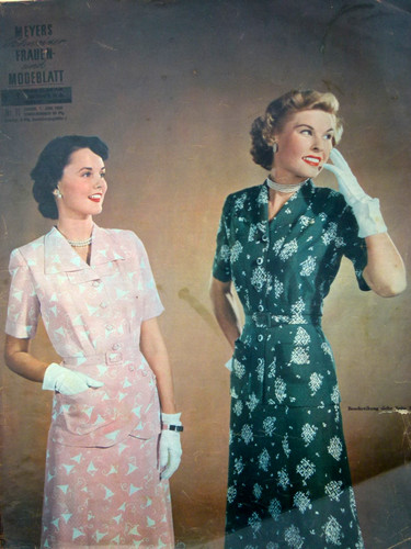 Altes modeheft von 1950 mit - von,