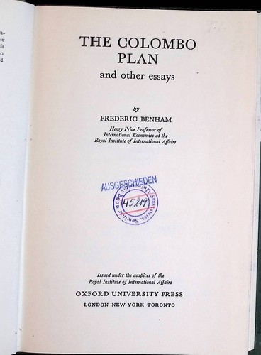 The colombo plan and other - plan,