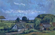 Alte Katen und Felder an der