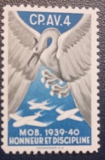 Schweizer Soldatenmarke ** Flieger frz. WK2