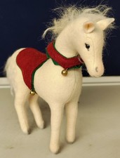 Steiff Weihnachtspferdchen - limitierte Sammlerausgabe - mit Knopf und Fahne -