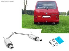 Fox Duplex Sportauspuff VW T4 Bus Transporter Caravelle Multivan 115x85 schräg