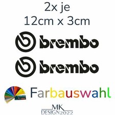Aufkleber passend für Brembo Bremssattel Auto Motorrad Sponsoren Sticker 2x 12cm
