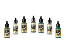 Alle Grüntöne - Hochwertige Vallejo Model-Air Farben