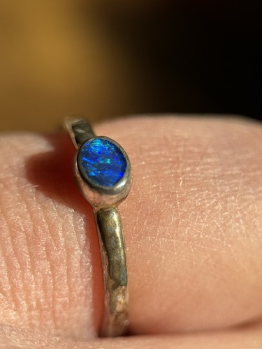 Opal ring silber - opal,