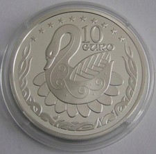 10 Euro Irland 2004 PP - Schwan  - SILBERMÜNZE - SILBERBARREN