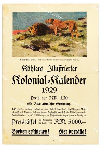 Afrika kolonien köhlers - afrika,