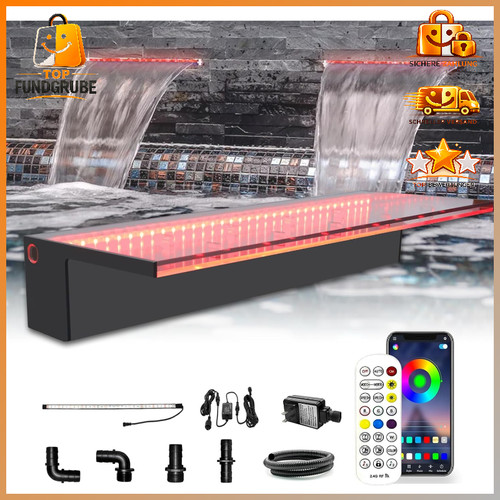 Wasserfall überlauf led licht - wasserfall,