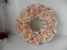 Blütenkranz Tisch- oder Türkranz aus Stoffblumen Leupoldt Interieur