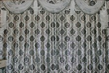 Gardinen - & Querbehang - Set Fertiggardine, ca. 4 m breit, neu.