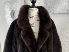 Edler und echter Damen Nerz Mantel Pelzmantel , Größe 44