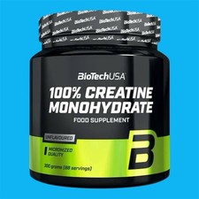 Creatine Monohydrate 300g 88 Servings – Muskelaufbau Kraft Fitness – BioTechUSA
