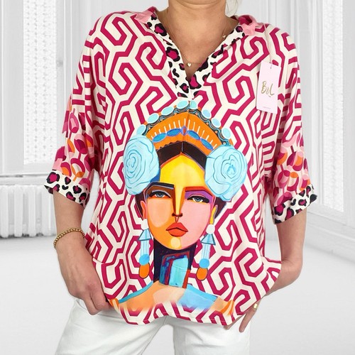 Italy oversize bluse tunika - bluse,