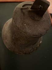 MESSINGGLOCKE 195mm hoch,Durchmesser 19cm," PS GRAF SPEE  1939  " Familienbesitz