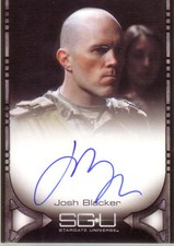 Stargate Universe Season 1 Josh Blacker autograph