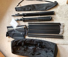 Walimex Pro Hintergrundsystem Stative umfangreiches Zubehör Fotostudio