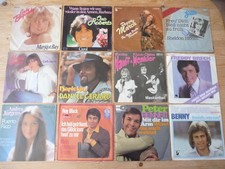 Schallplatten Sammlung 7" Vinyl Singles deutsch Schlager Oldies 100 Stück 1