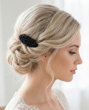 Braut Haarkamm Schwarz