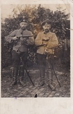 Foto AK - Husaren feldgrau mit