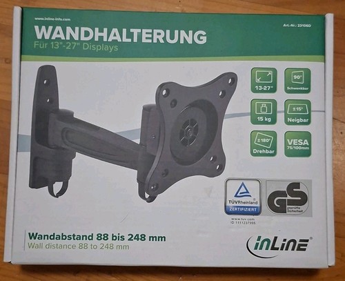 Inline monitor wandhalterung - inline,