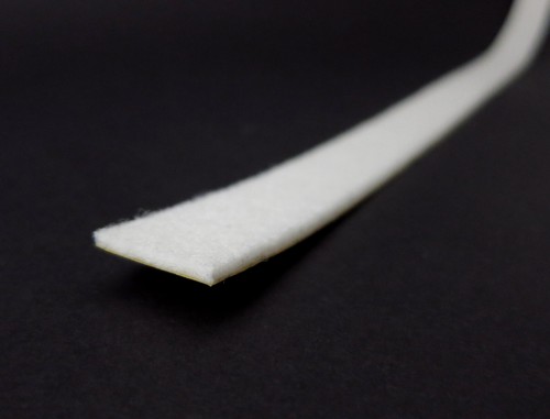 Filzband selbstklebend weiß
