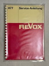 Revox A77 Serviceanleitung Service Manual ORIGINAL     NO COPY