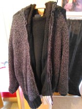 Fishbone Wolljacke Hoodie