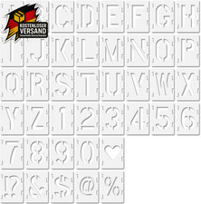 Zahlen Buchstaben Schablone 13