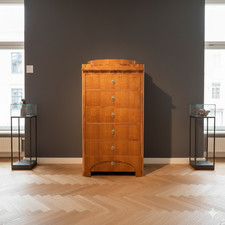 26674 Hochkommode Biedermeier