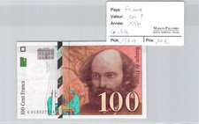Schein Frankreich 100 Francs